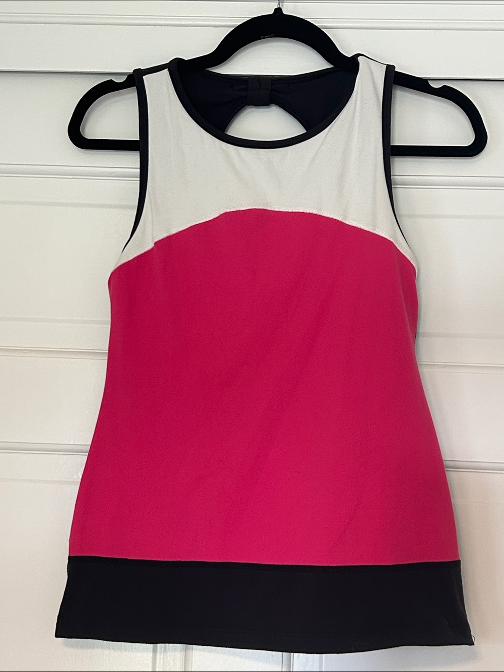 kate spade Pink White Black Colorblock Tank Top